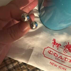 5/$15 Silver faux ear bobs earrings